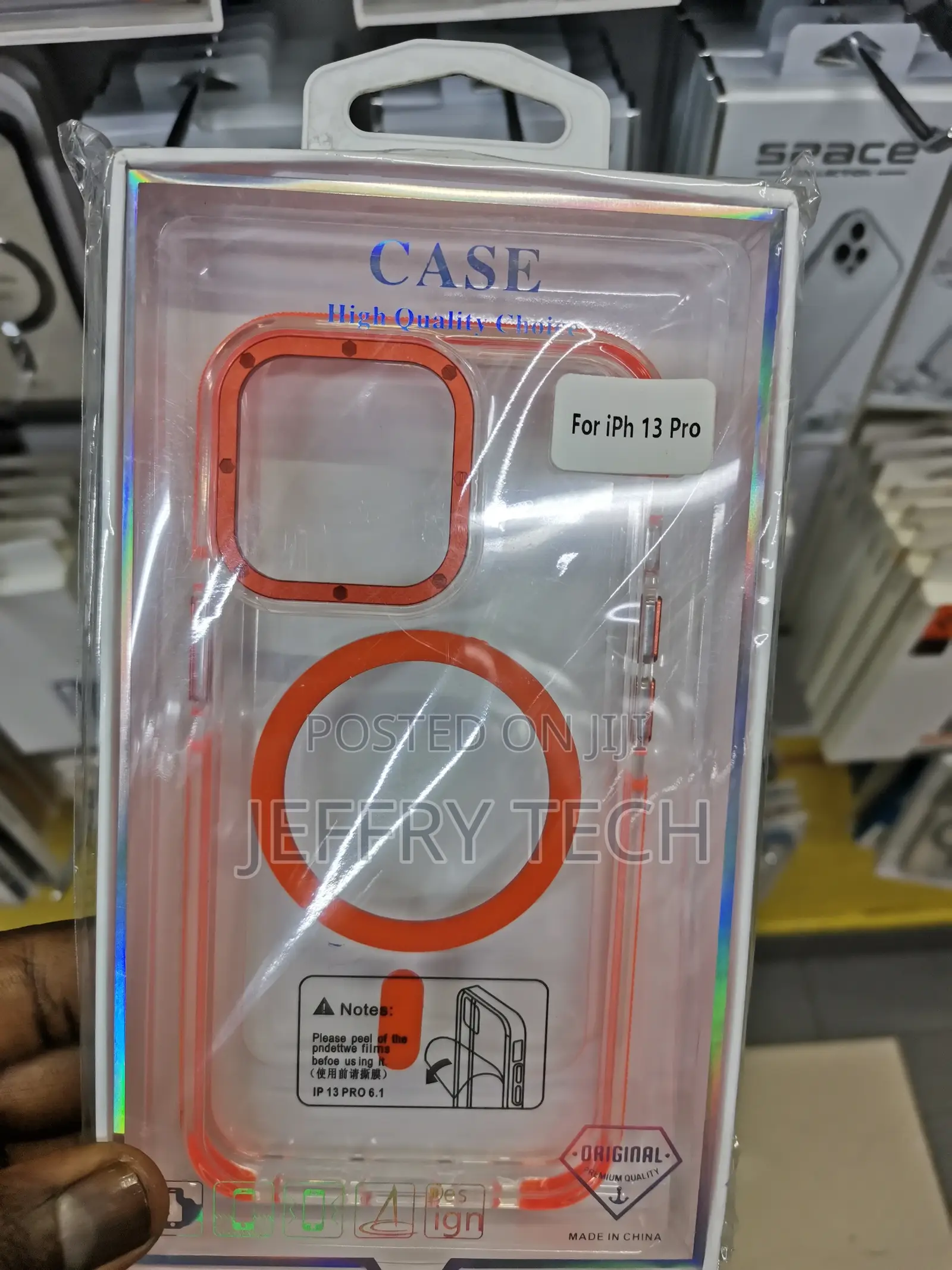 iPhone 15 Pro Max Clear Magsafe Case Metal Camera Frame