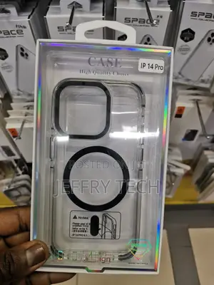 iPhone 13 Pro Clear Magnetic Case With Metal Camera Frame