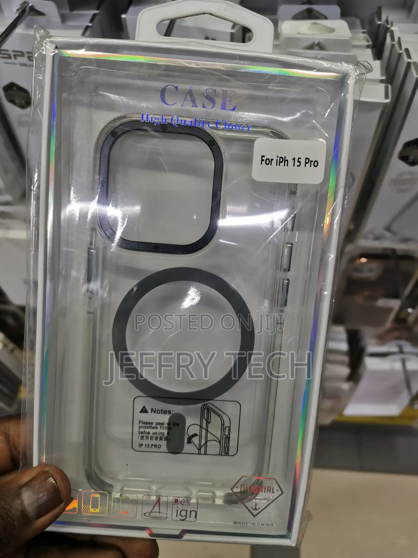 iPhone 15 Pro Max Cover Magsafe Case With Armor Metal Camera