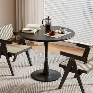 Dining Tables: Mid Century Small Pedestal Tulip Table
