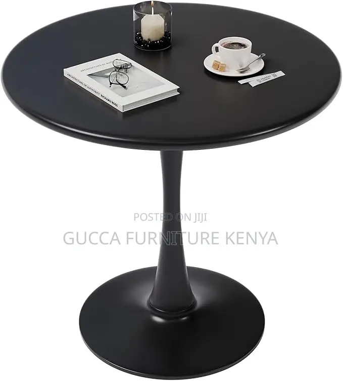 Dining Tables: Mid Century Small Pedestal Tulip Table