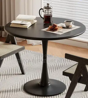 Dining Tables: Mid Century Small Pedestal Tulip Table