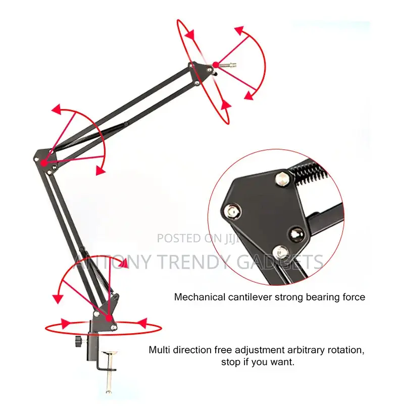 Condenser Microphone Bundle for Studio Recording Broadcast