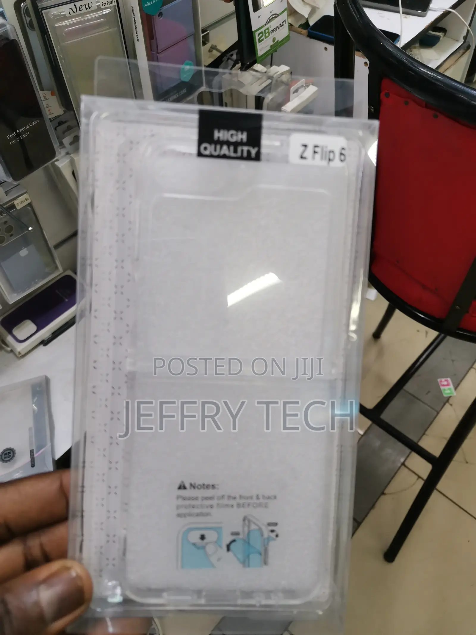 Samsung Galaxy Z Flip 6 Clear Anti Scratch Protective Cover