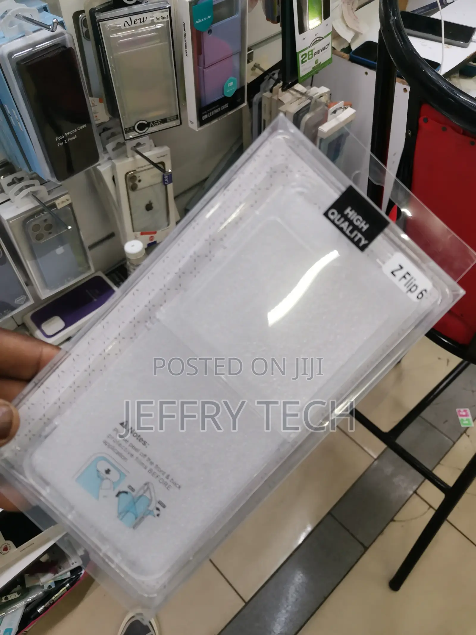 Samsung Galaxy Z Flip 6 Clear Anti Scratch Protective Cover