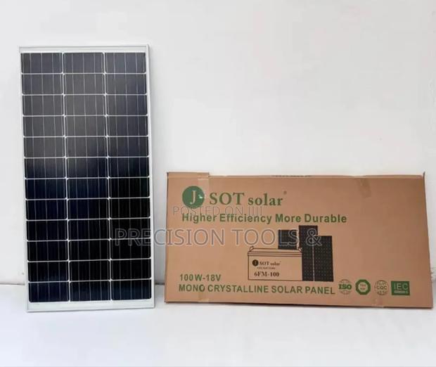 Mono Crystalline Solar Panel 100watts 18volts