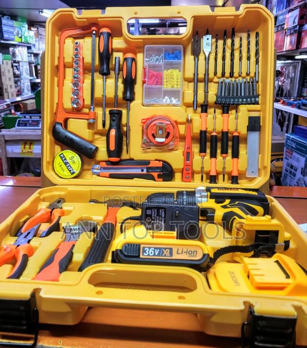 36v Cordless Drill Tool Set 118 Pieces - main view