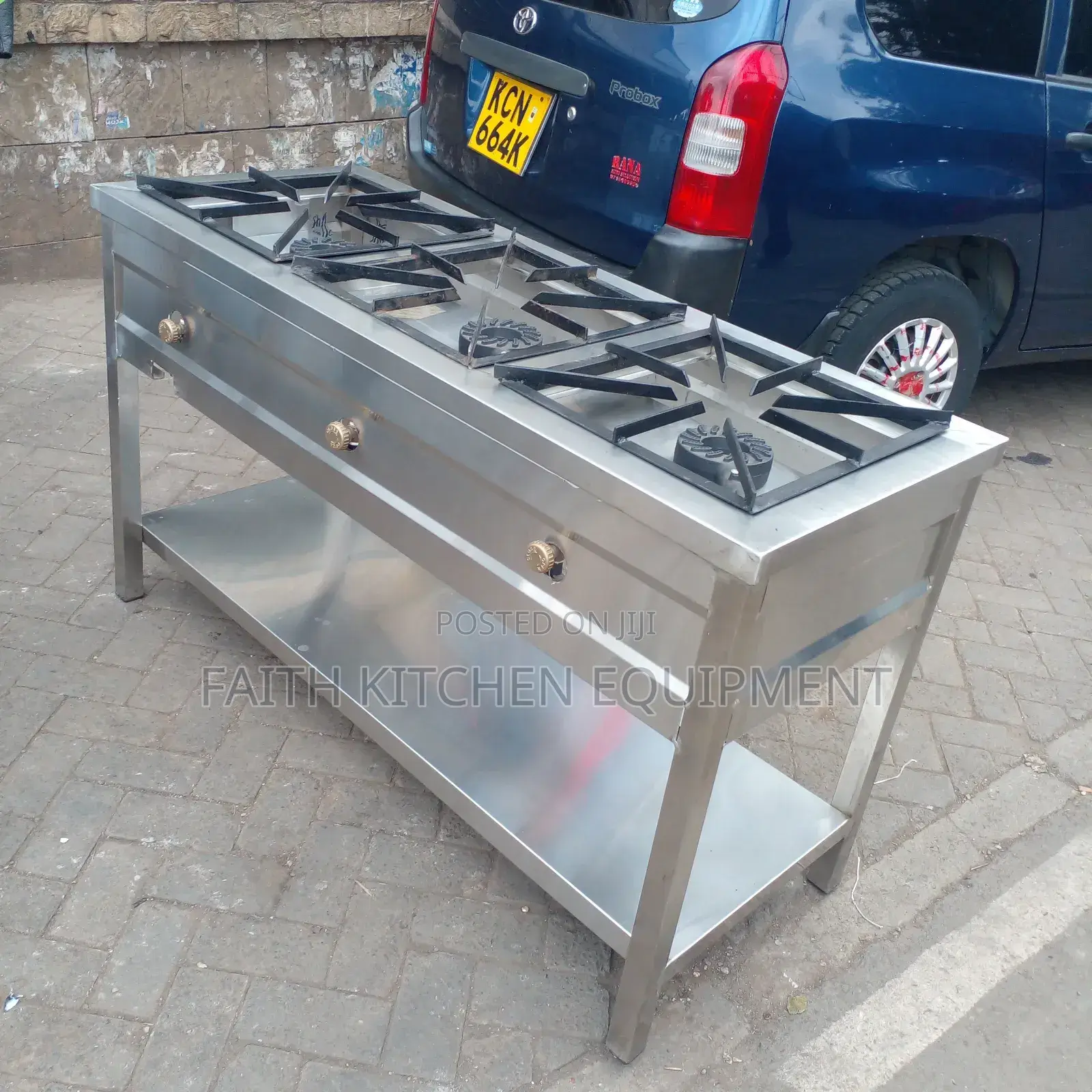 Heavy Gauge Stainless Steel 3 Burner