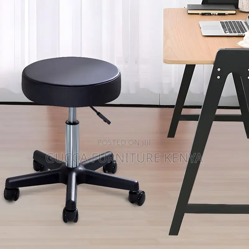 Home Chairs: Swivel Height Adjustable Leather Barstool