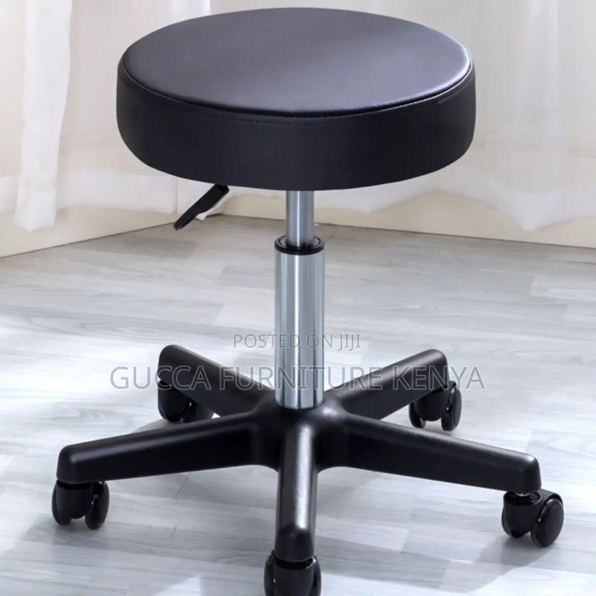 Home Chairs: Swivel Height Adjustable Leather Barstool