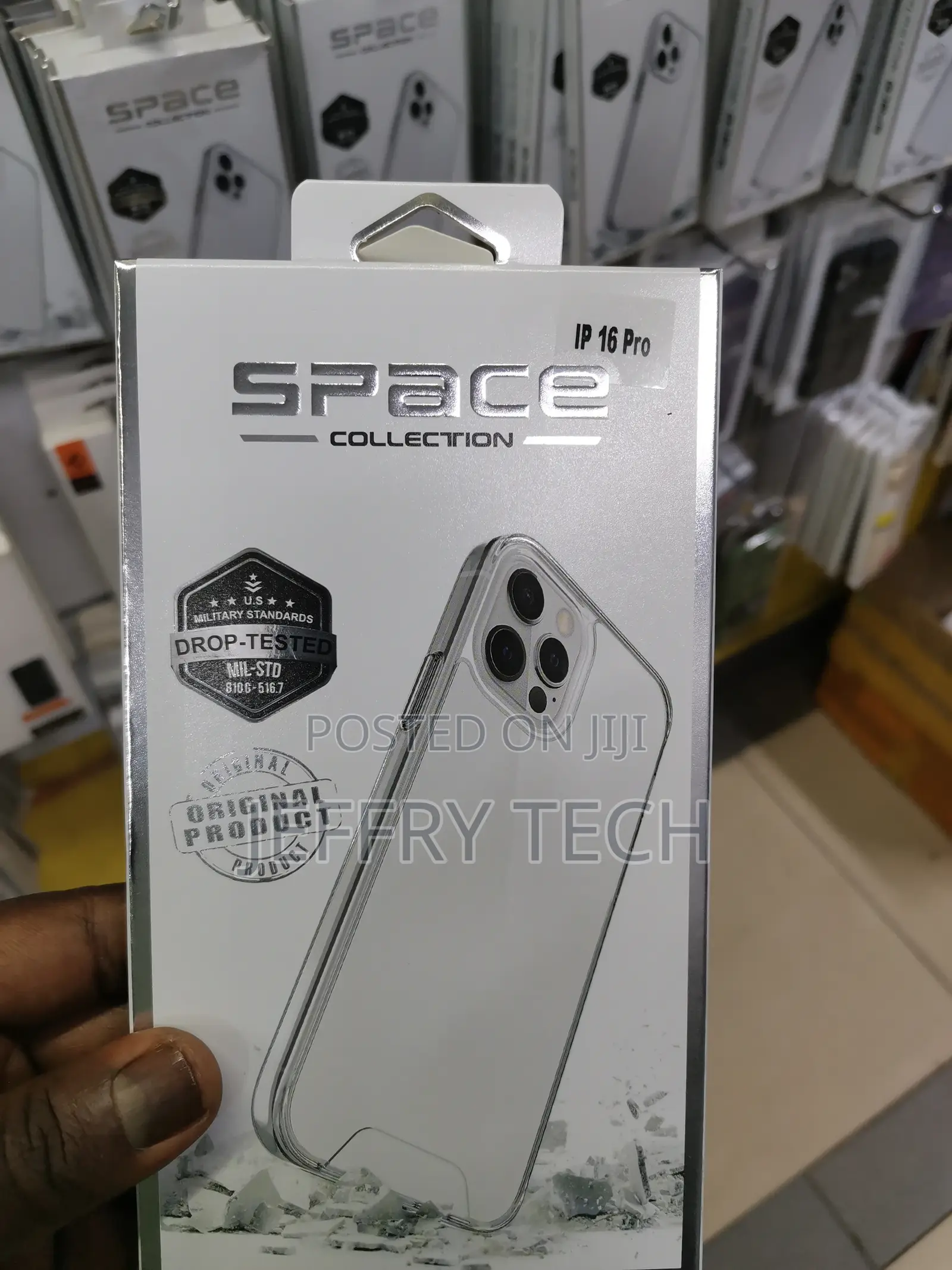 iPhone 16 Pro Magnetic Military Standard Clear Case Anti-Fal