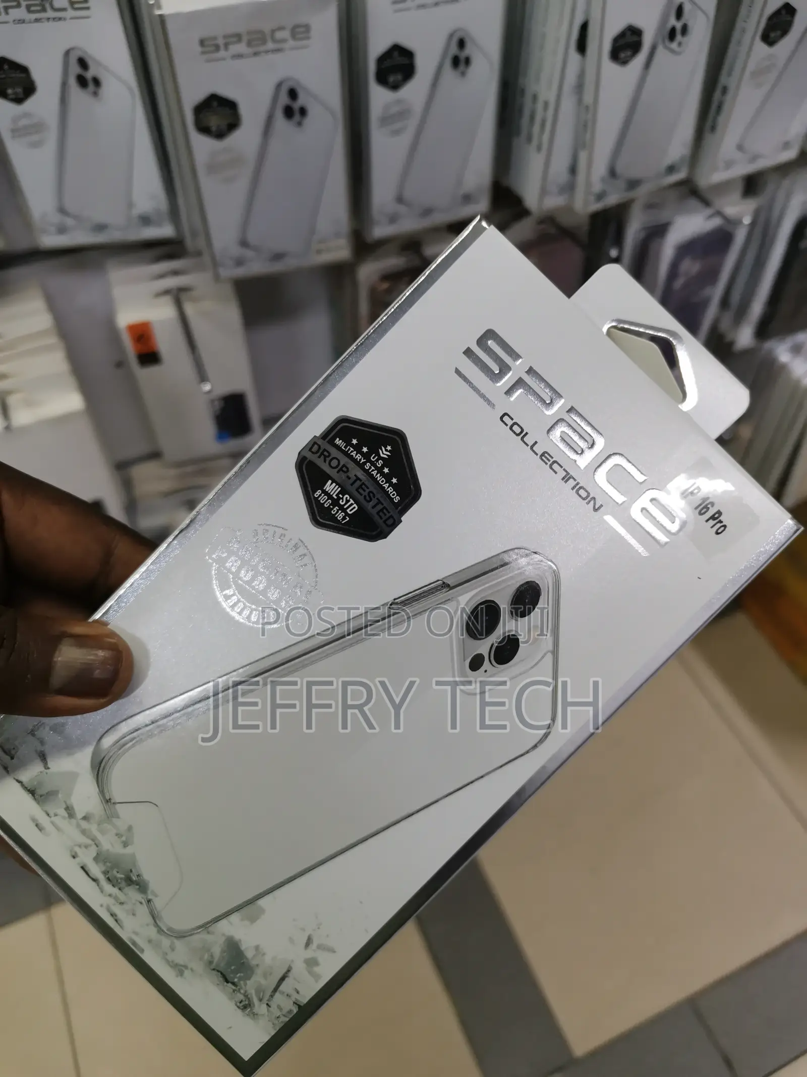 iPhone 16 Pro Magnetic Military Standard Clear Case Anti-Fal