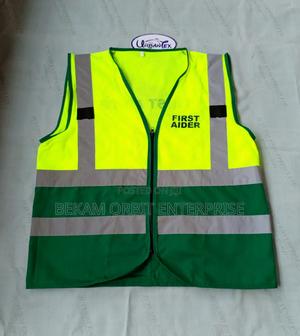 Green Reflective Meshed Waistcoat