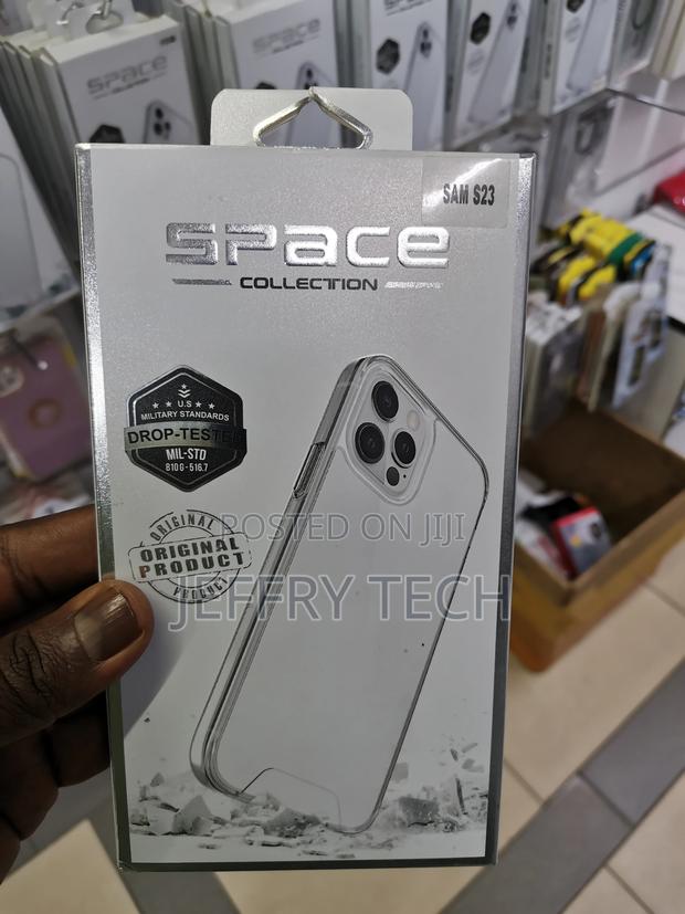 Space Clear Case Samsung S24 Bumper TPU Military Casing