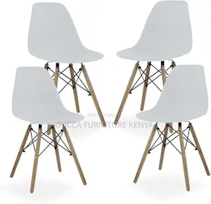 Home Chairs: Modern Eames Plastic Dining Room Chair