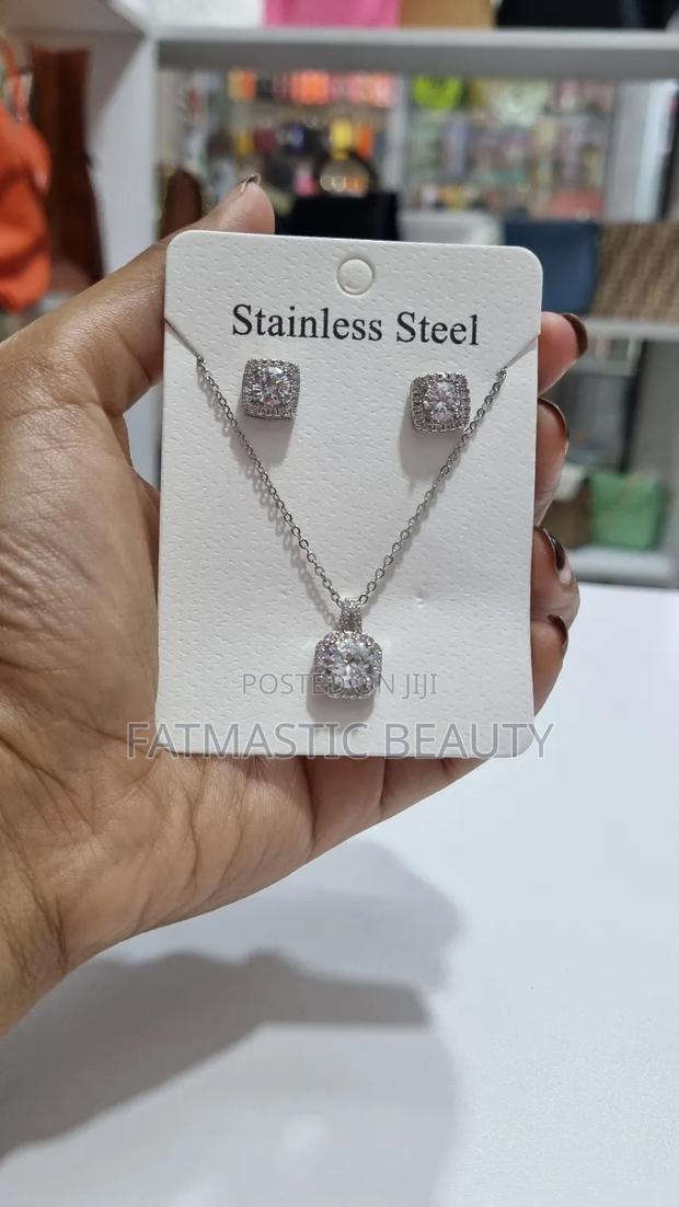 Silver Stainless Steel Necklace - main view