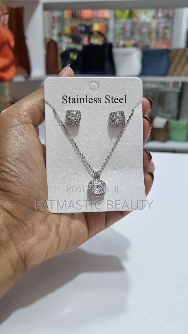 Silver Stainless Steel Necklace - thumbnail 2