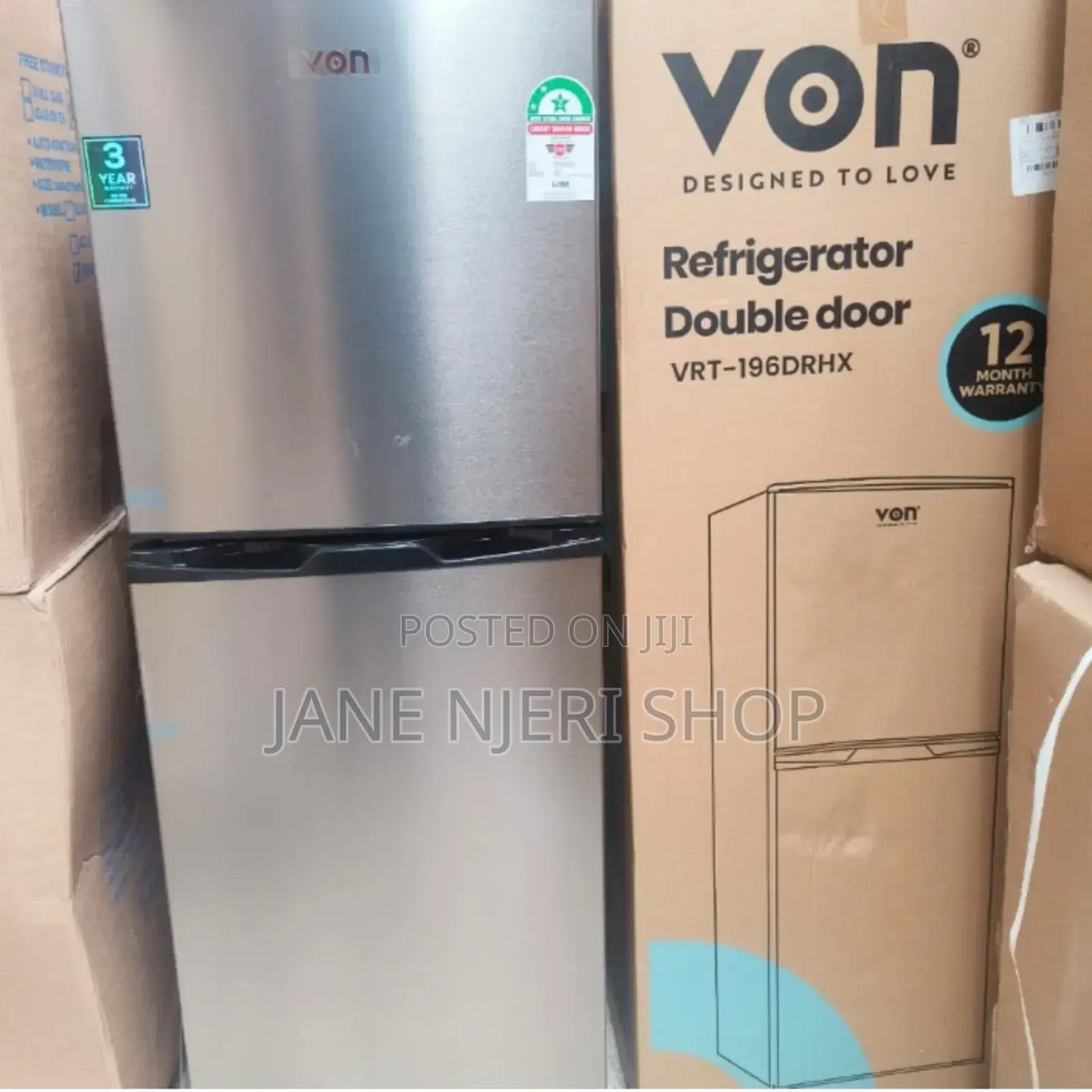 Von 195 Litres Fridge