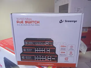 Secureye 8-Port Poe Switch // 8 Port Poe Switch