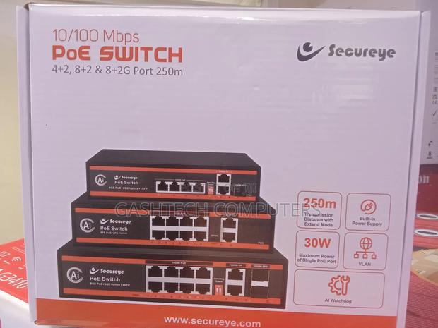 Secureye 10/100mbps Poe Switch [ New ] - thumbnail 3