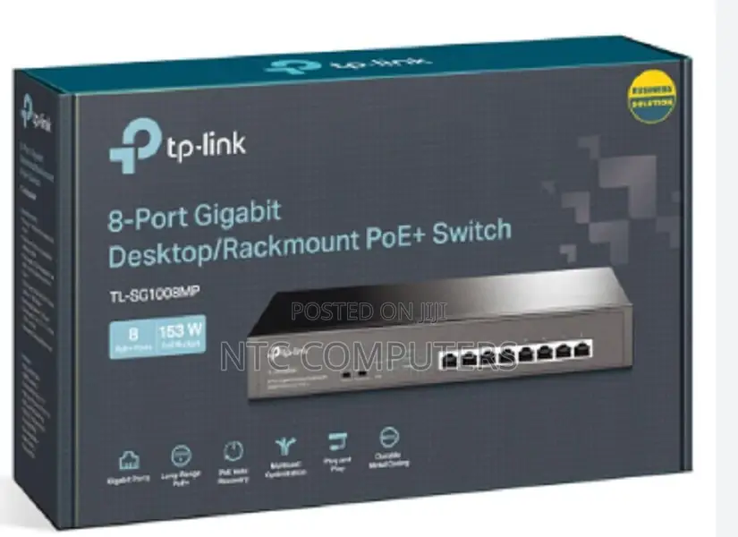 8-Port Gigabit Desktop/Rackmount Switch With 8-Port Poe+