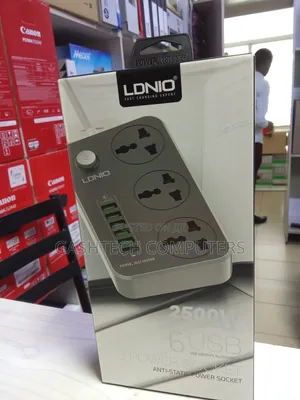 Ldnio Sc3640 6 USB and 3 Socket Power Extension // Sc3604