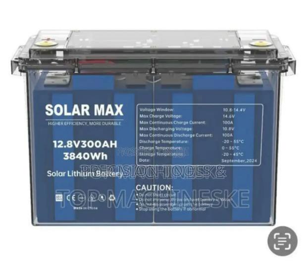Solar Lithium Battery Solarmax 12.8v 300ah 3840watts