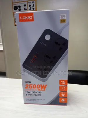 Ldnio Sc 3412 , 3 Ways Power Socket and 4 USB Port