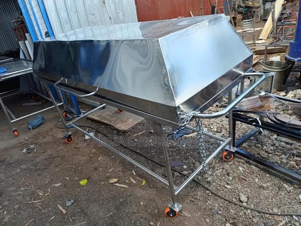Stainless Heavy-Duty Mortuary Trolley - thumbnail 2