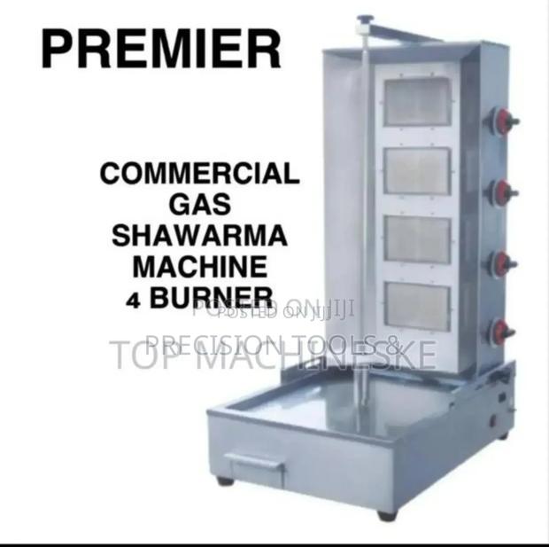 Commercial Gas Shawarma 4burner Machine