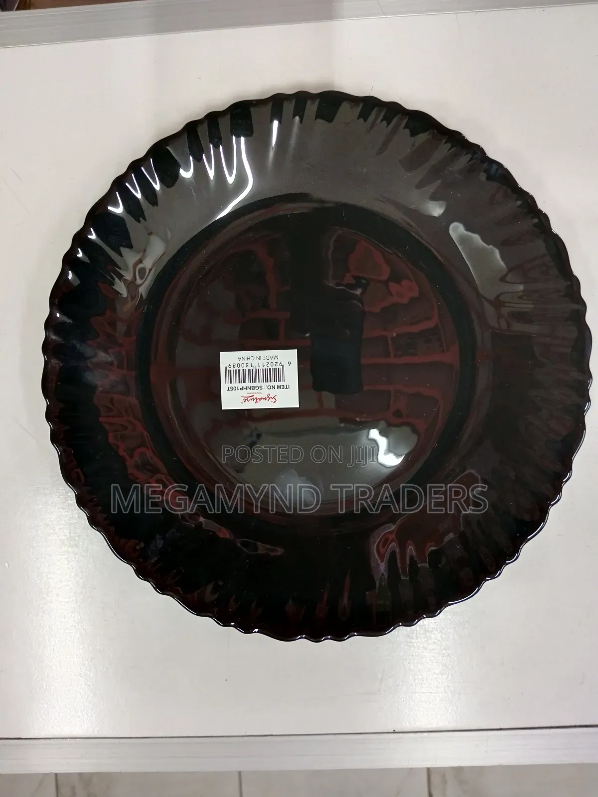 6pc Black Dinner Plates
