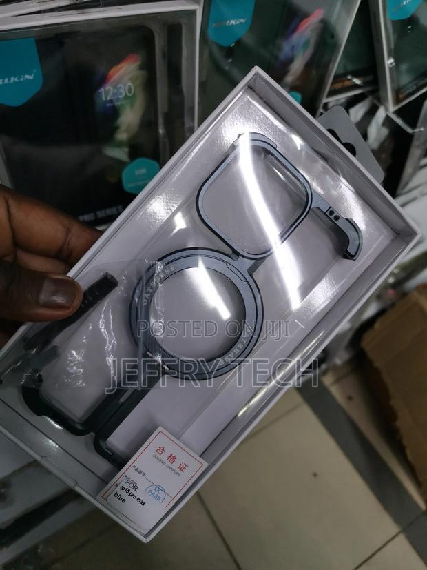 iPhone 15 Promax Frameless With Magsafe Metal Case-Blue - thumbnail 3