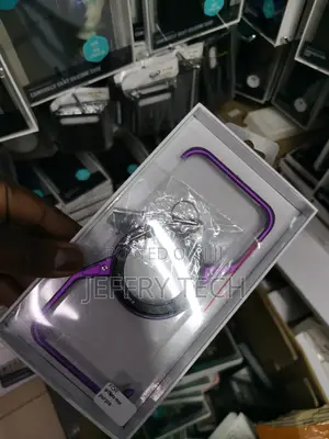 Z Shape Metal Stand Case for iPhone 16 Pro Max-Purple