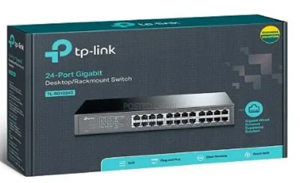 -Tp-Link 24-Port Gigabit Rackmount Switch Tl-Sg1024d