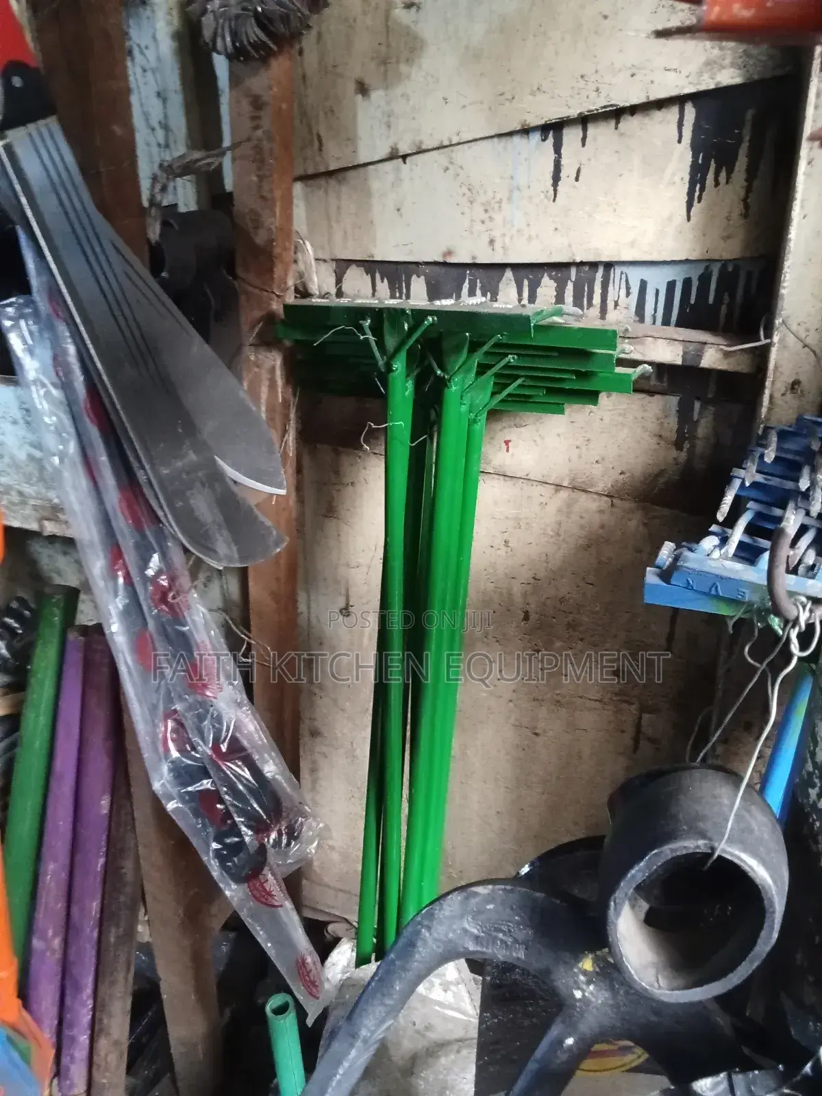 Garden Rake Green and Blue Colour