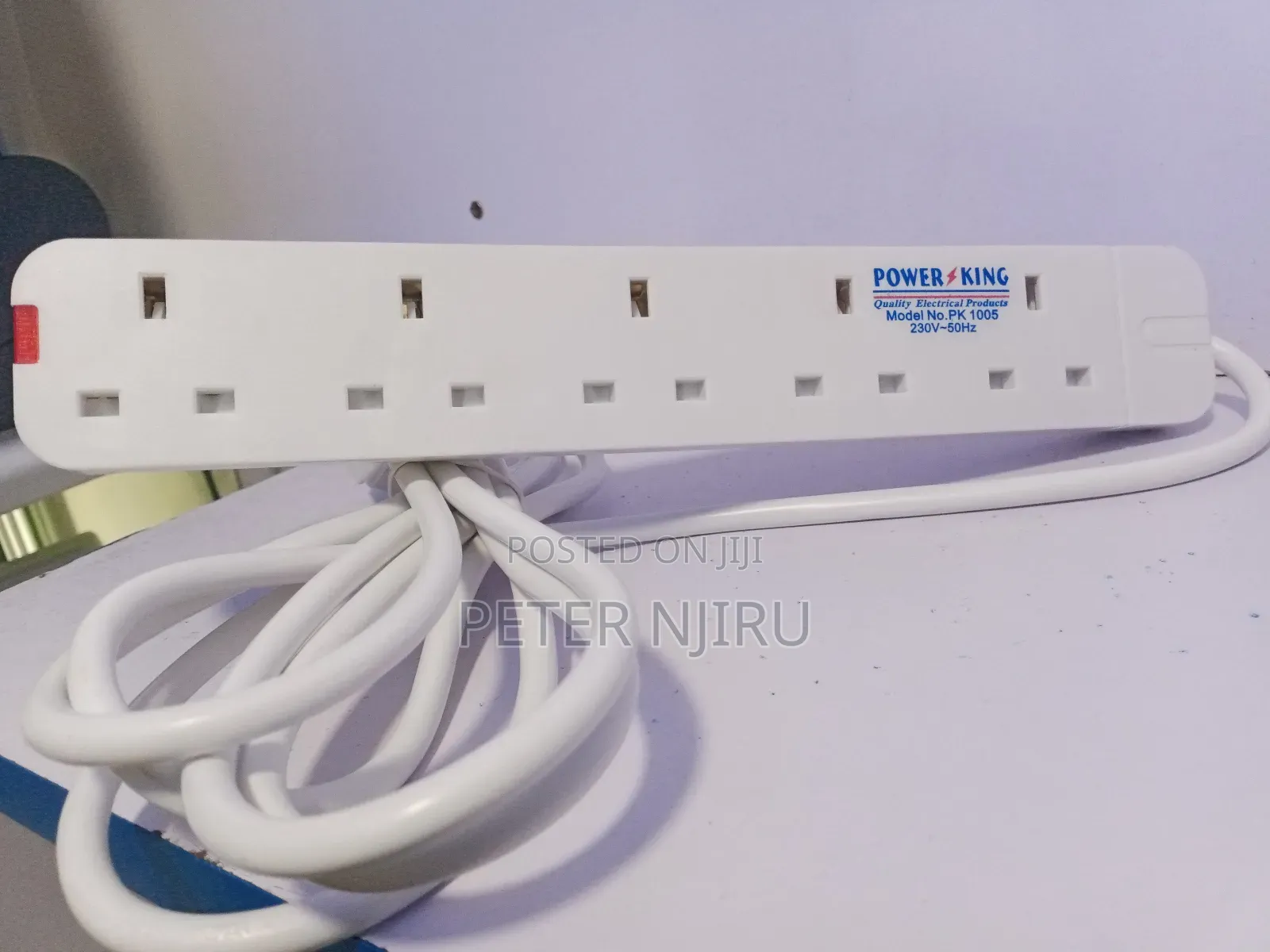 Power King Heavy Duty 5-Way Power/Socket Extension Cable