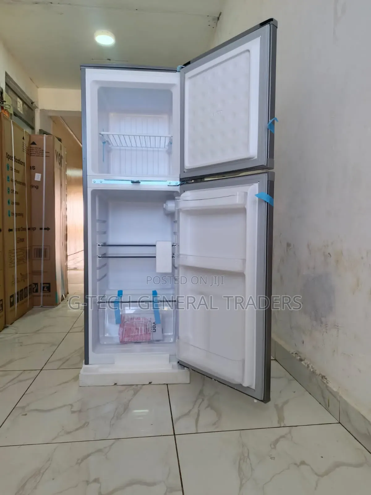 Von 144l Direct Cool Double Door Refrigerator