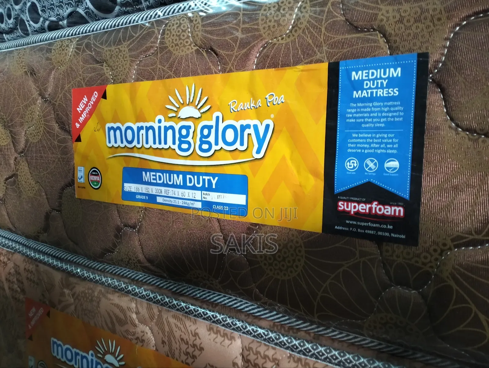 Ni Yako Hii 6 X 6 X 12" Quilted Medium Density Mattresses