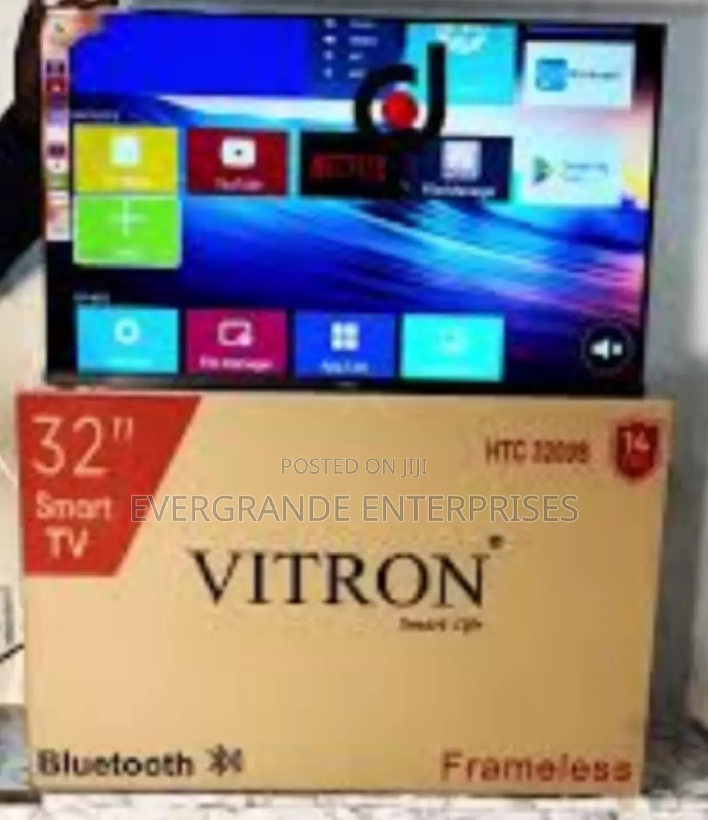 Vitron 32 Inch Smart TV Android Frameless With Bluetooth