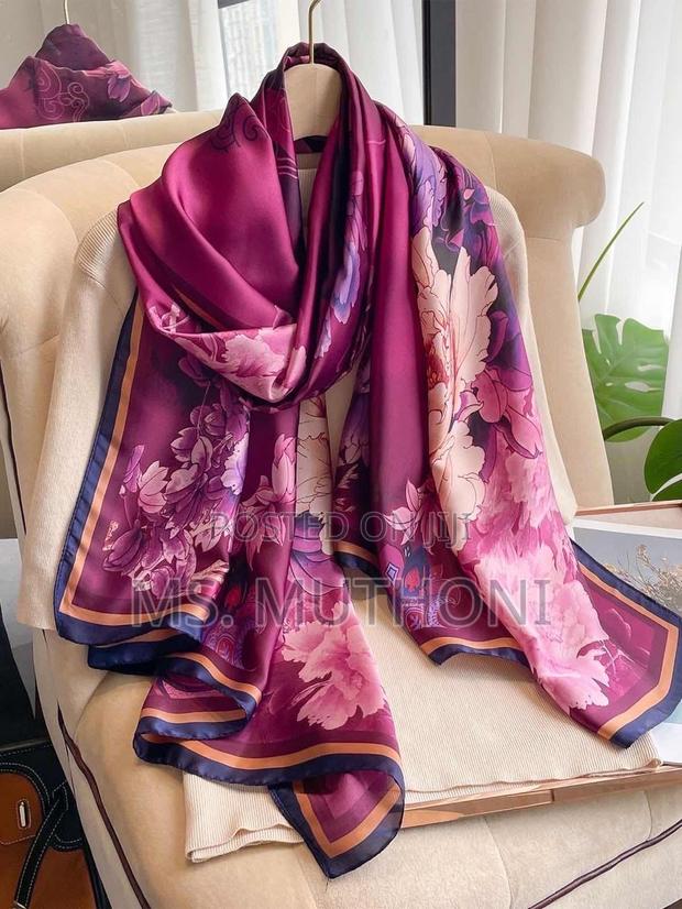 Soft Silk Summer Shaw /Hijab /Beach Coverup - main view