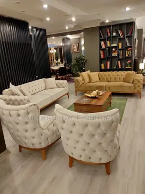 European Style Modern Modular 7 Seater Chesterfield Sofa