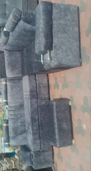 Dark Grey Velvet Morden L Shaped Sofa Available for Sale