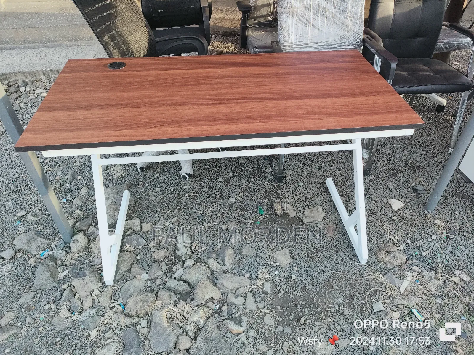Metallic Office Computer Table 120cm