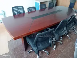 2.4M Mahogany Boardroom Table (10-Seater Meeting Table)