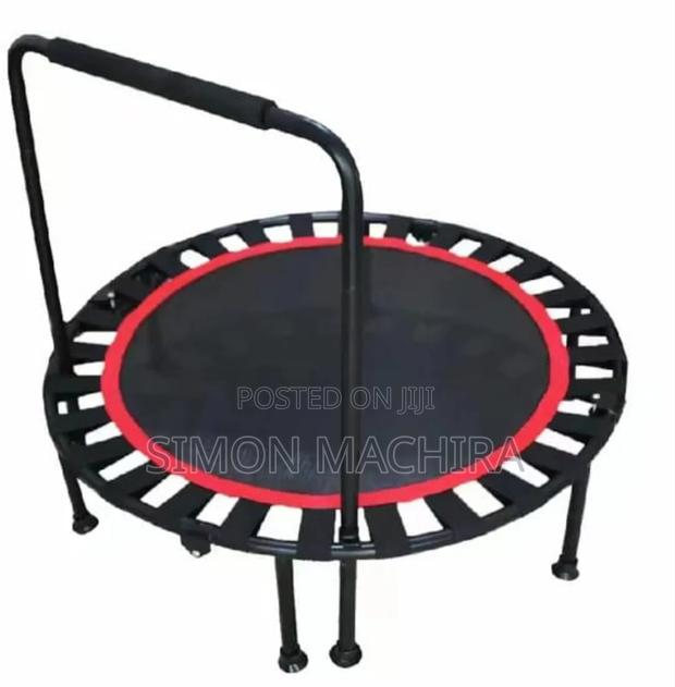 Mini Round Trampolining With Handle - main view