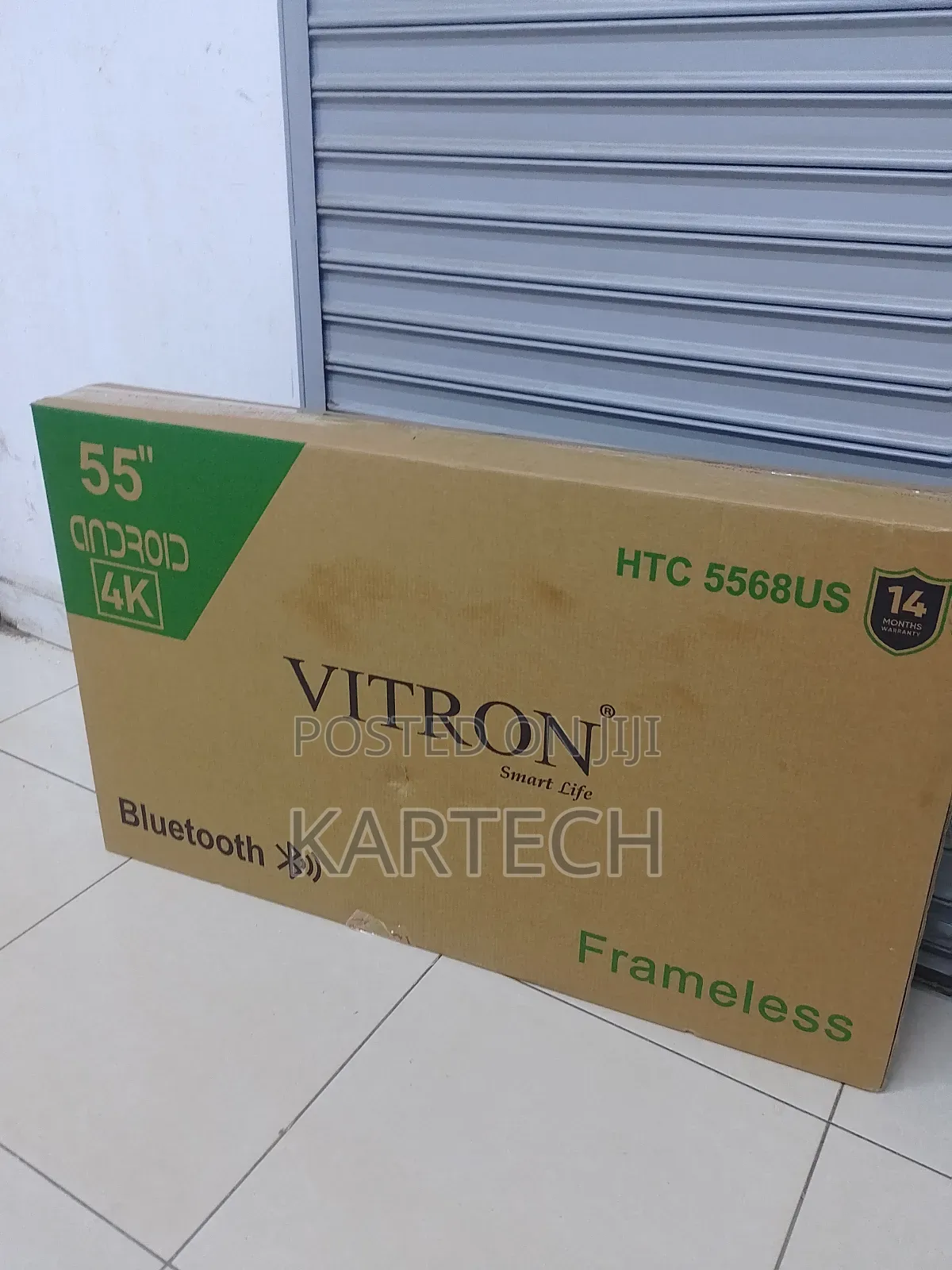 Vitron 55" Smart Android Tv Frameless With Bluetooth