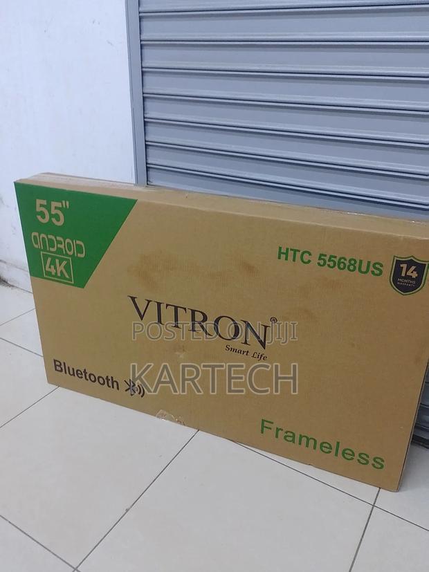 Vitron 55" Smart Android Tv Frameless With Bluetooth