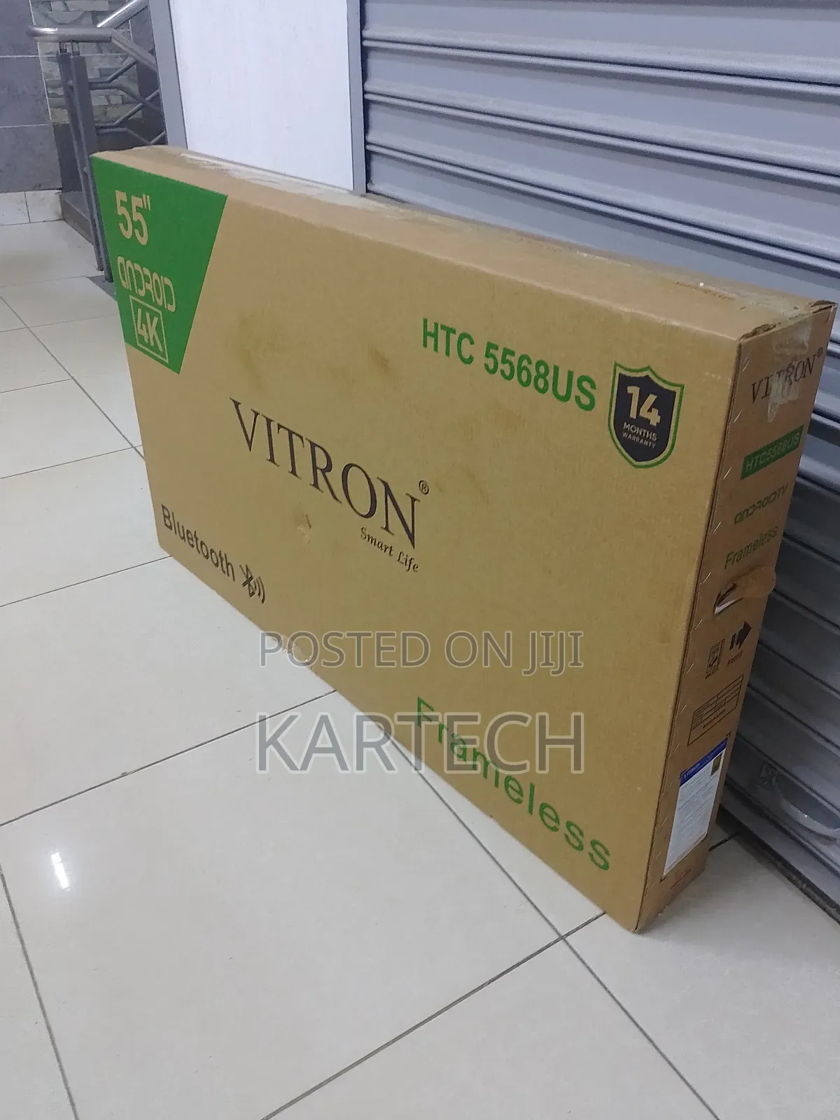 Vitron 55" Smart Android Tv Frameless With Bluetooth
