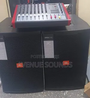 Powered Mixer and Speakers