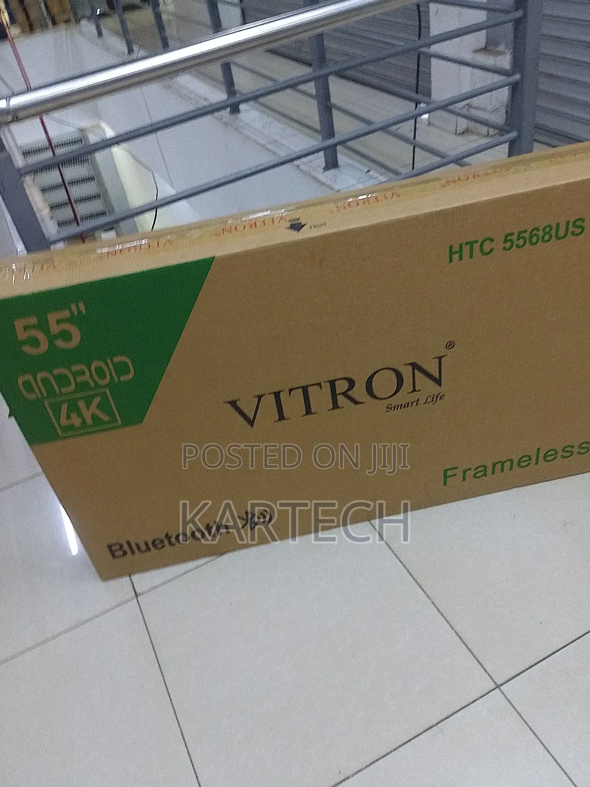 Vitron 55 Inches Frameless Android Tv With Bluetooth